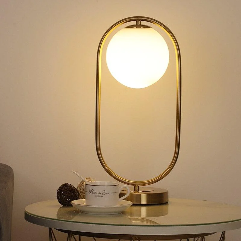 Homeko Glass Globe Table Lamp -