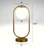 Homeko Glass Globe Table Lamp