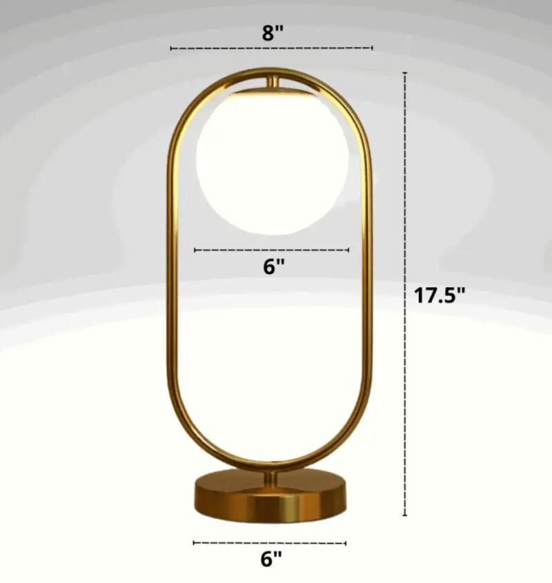 Homeko Glass Globe Table Lamp