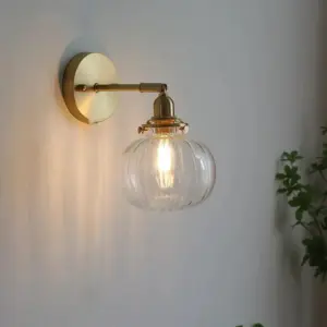 Homeko Glass Globe Wall Lamp