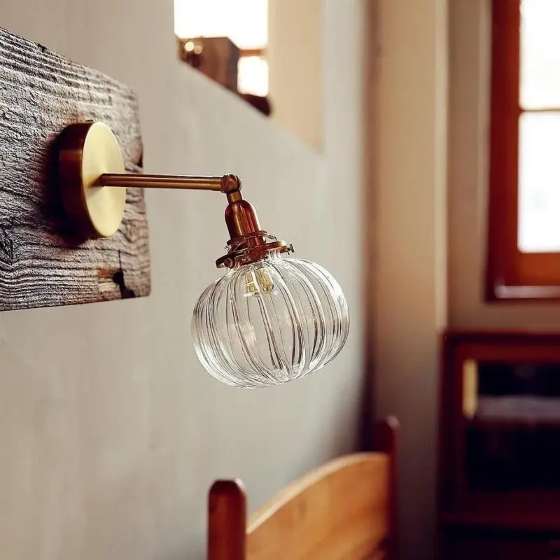 Homeko Glass Globe Wall Lamp