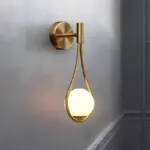 Homeko Glass Globe Wall Light