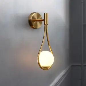Homeko Glass Globe Wall Light
