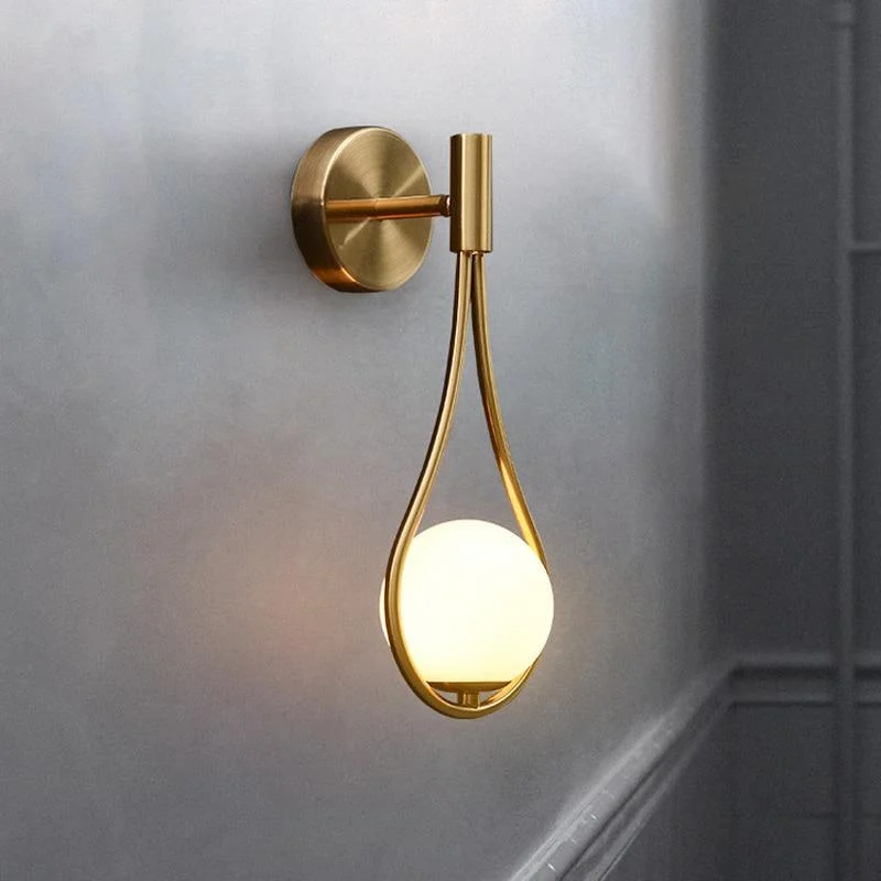 Homeko Glass Globe Wall Light -