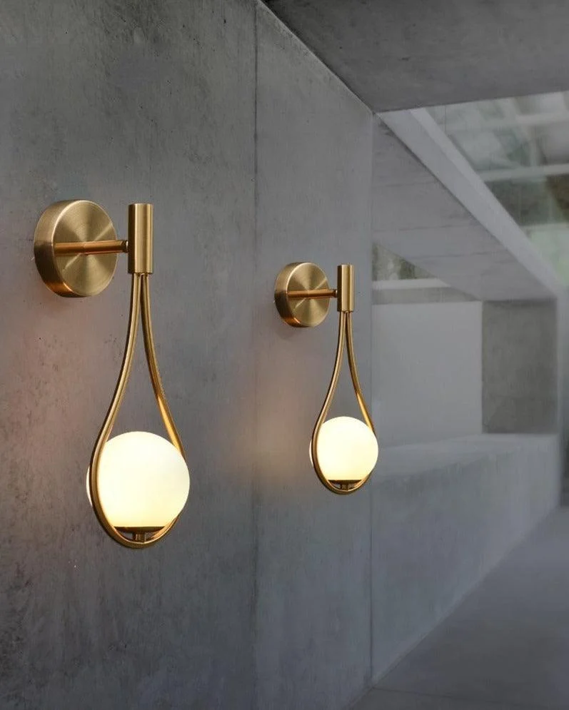 Homeko Glass Globe Wall Light -