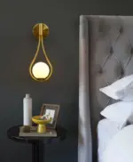 Homeko Glass Globe Wall Light
