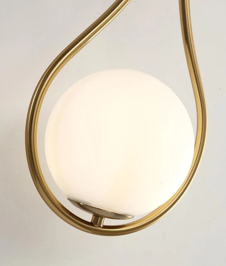 Homeko Glass Globe Wall Light -