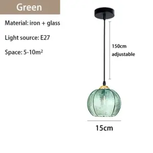 Homeko Glass Patterned Pendant Lights