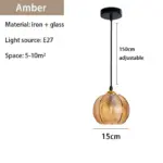 Homeko Glass Patterned Pendant Lights