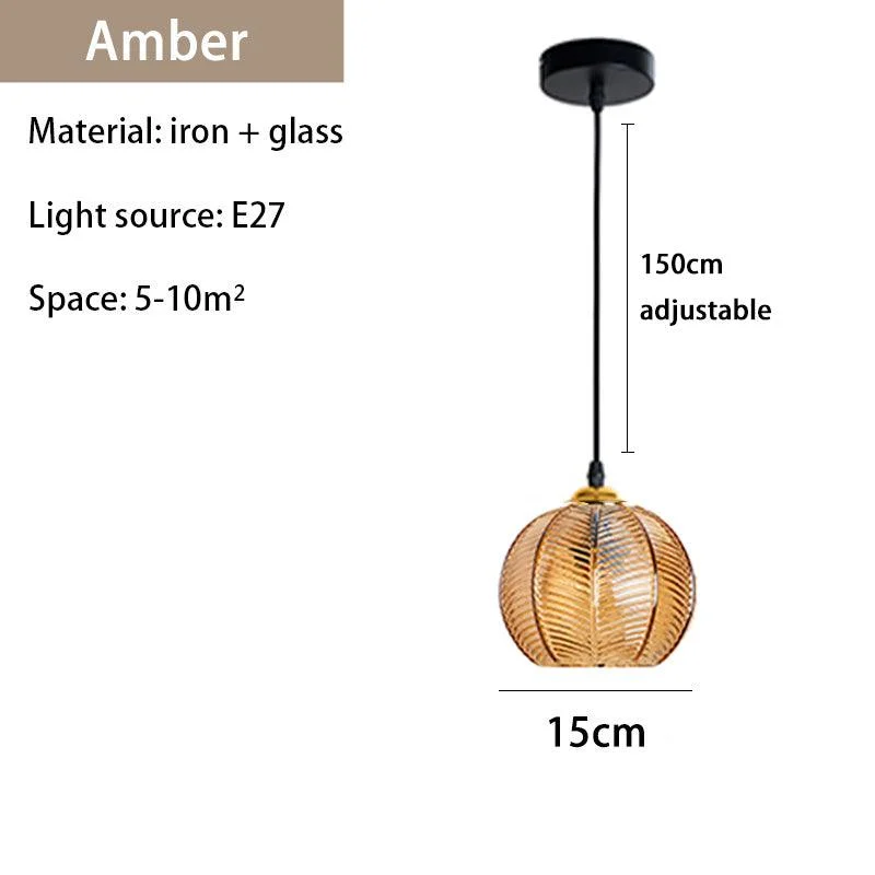 Homeko Glass Patterned Pendant Lights -