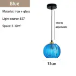 Homeko Glass Patterned Pendant Lights