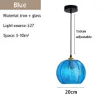 Homeko Glass Patterned Pendant Lights
