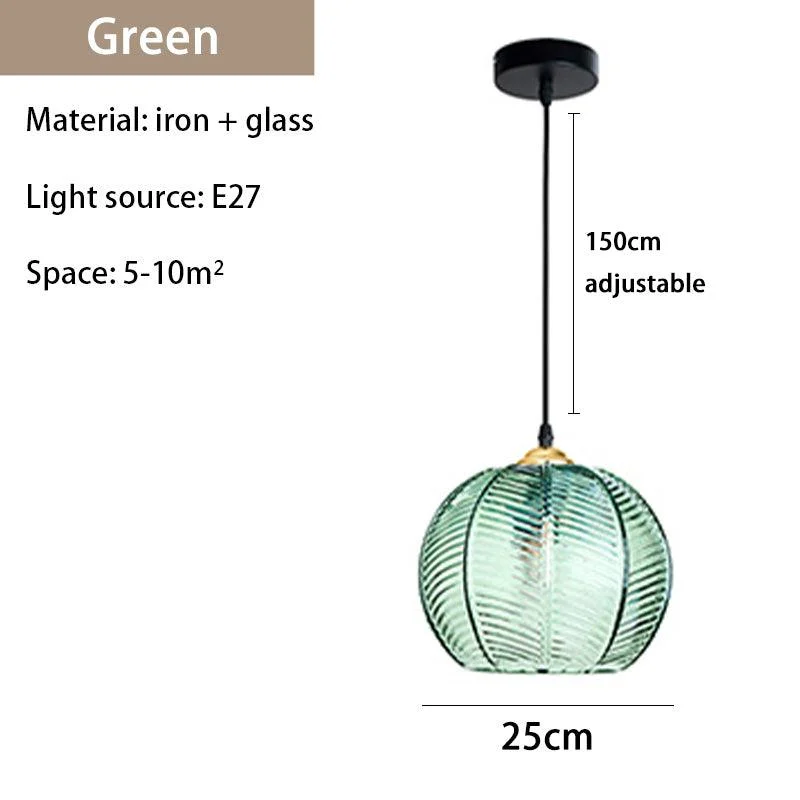 Homeko Glass Patterned Pendant Lights -