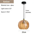 Homeko Glass Patterned Pendant Lights