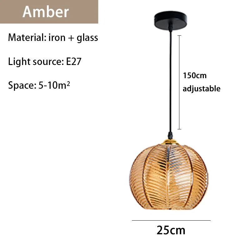 Homeko Glass Patterned Pendant Lights -