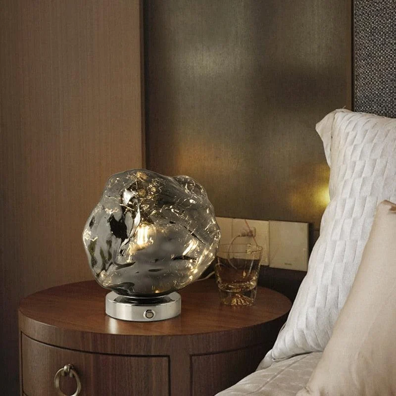 Homeko Glass Rock Table Lamp -