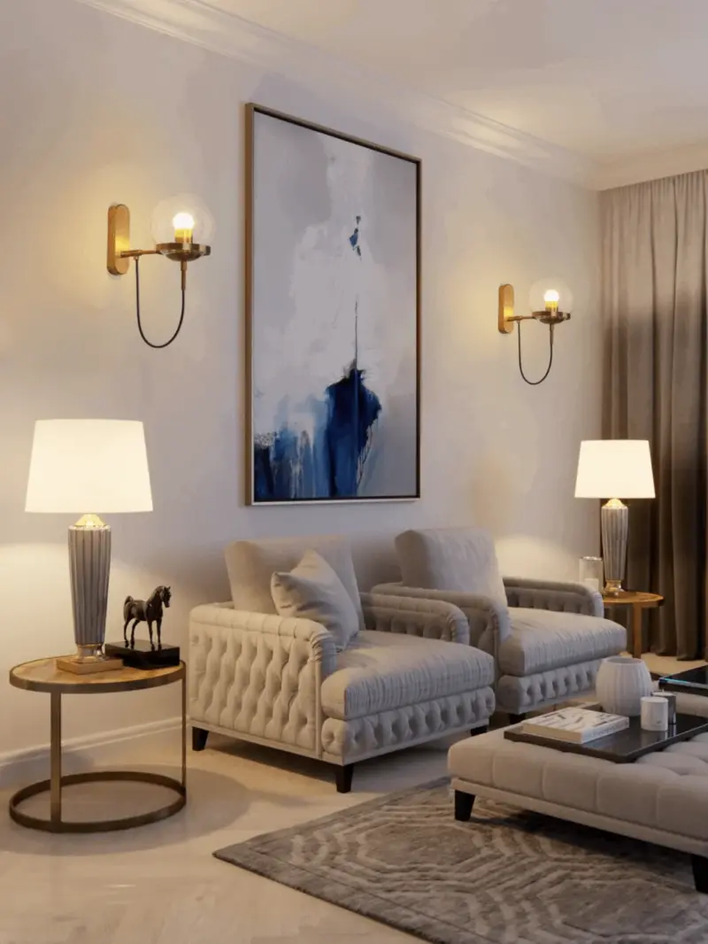 Homeko Glass Sphere LED Wall Lamp