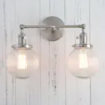 Homeko Glass Two Bulb Wall Sconce