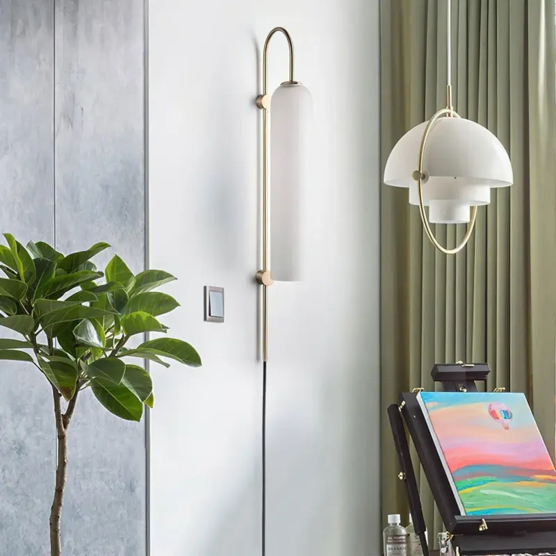 Homeko Glass Wall Lamp Hardwired
