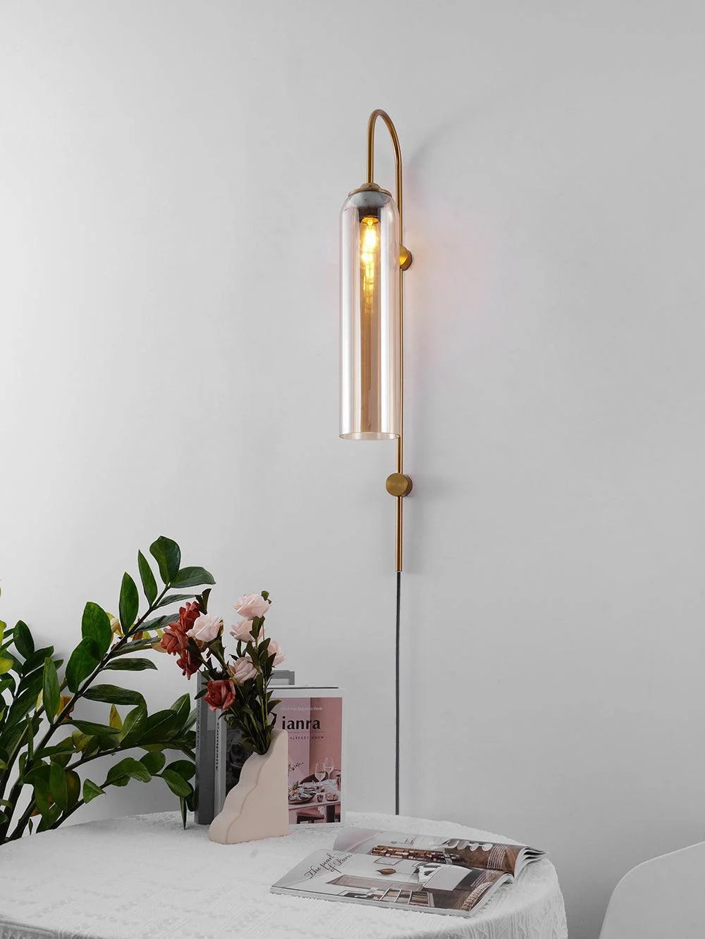 Homeko Glass Wall Lamp - Hardwired -