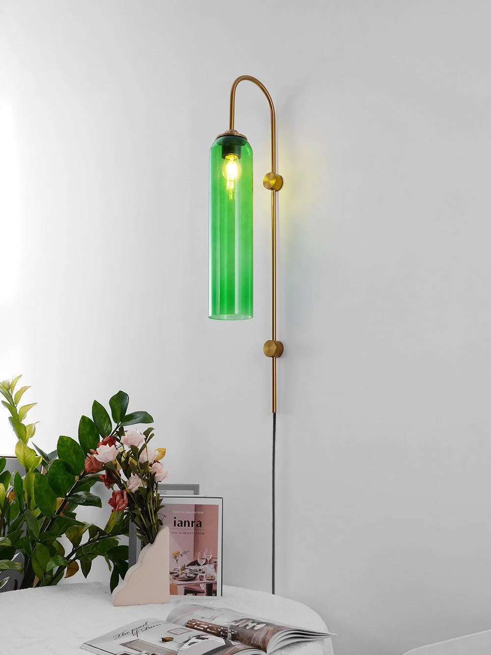 Homeko Glass Wall Lamp - Hardwired -