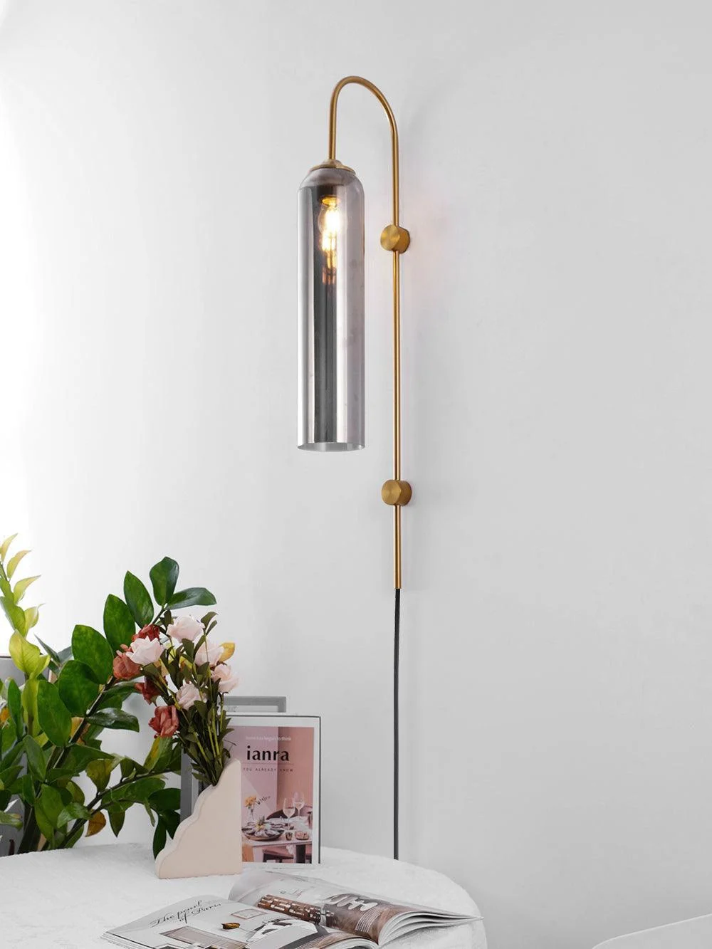 Homeko Glass Wall Lamp - Hardwired -