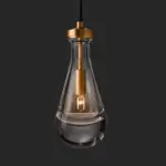 Homeko Glass Water Drop Shape Pendant Light