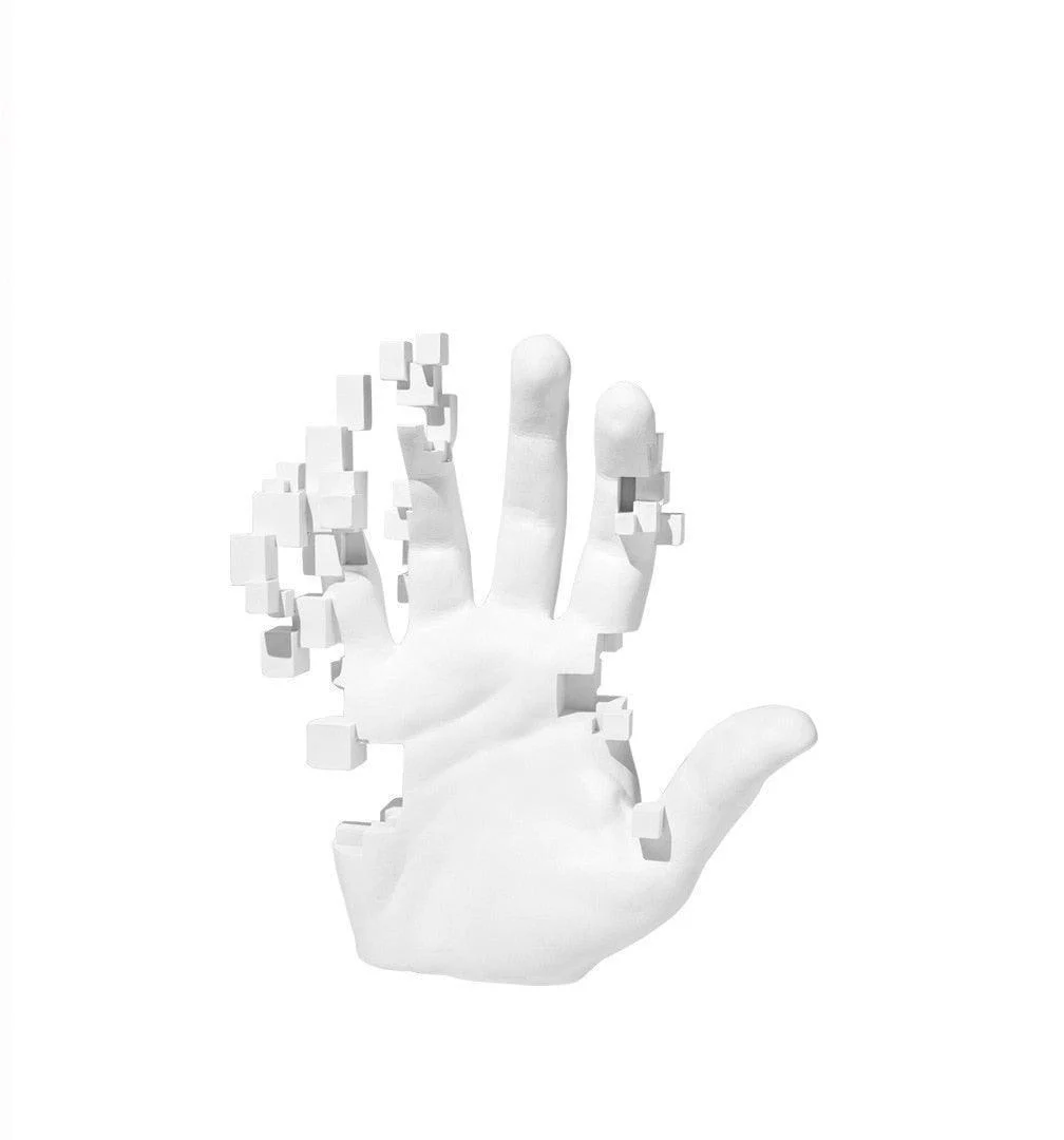 Homeko Glitch Hand Sculpture Table Decor -