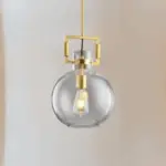 Homeko Gold Metal Limited Edison Glass Pendant Light
