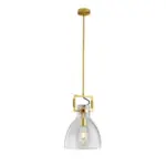 Homeko Gold Metal Limited Edison Glass Pendant Light