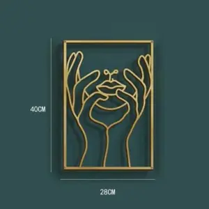 Homeko Gold Metal Wall Art