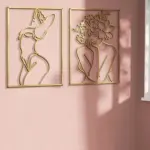 Homeko Gold Metal Wall Art