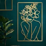 Homeko Gold Metal Wall Art
