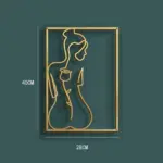 Homeko Gold Metal Wall Art