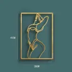 Homeko Gold Metal Wall Art