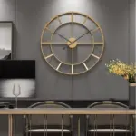 Homeko_Gold_Metal_Wall_Clock_Large_-_-4243004 Homeko Gold Metal Wall Clock Large