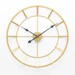 Homeko_Gold_Metal_Wall_Clock_Large_-_-4243011 Homeko Gold Metal Wall Clock Large