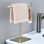 Homeko Gold Standing Bathroom Hand Towel Rack