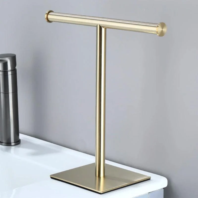 Homeko Gold Standing Bathroom Hand Towel Rack -