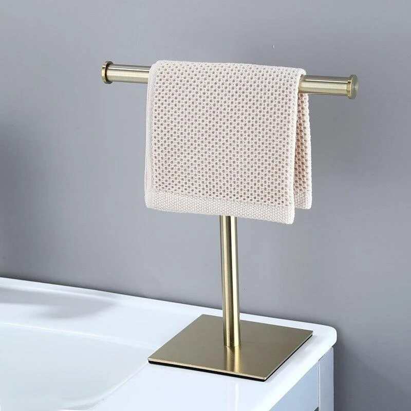 Homeko Gold Standing Bathroom Hand Towel Rack -