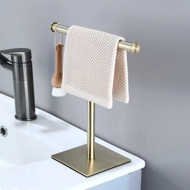 Homeko Gold Standing Bathroom Hand Towel Rack -