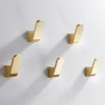 Homeko Golden Brass Robe Wall Hooks