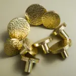 Homeko Golden Brass Wall Hooks