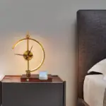 Homeko Golden Clock Table Lamp Wireless Charger