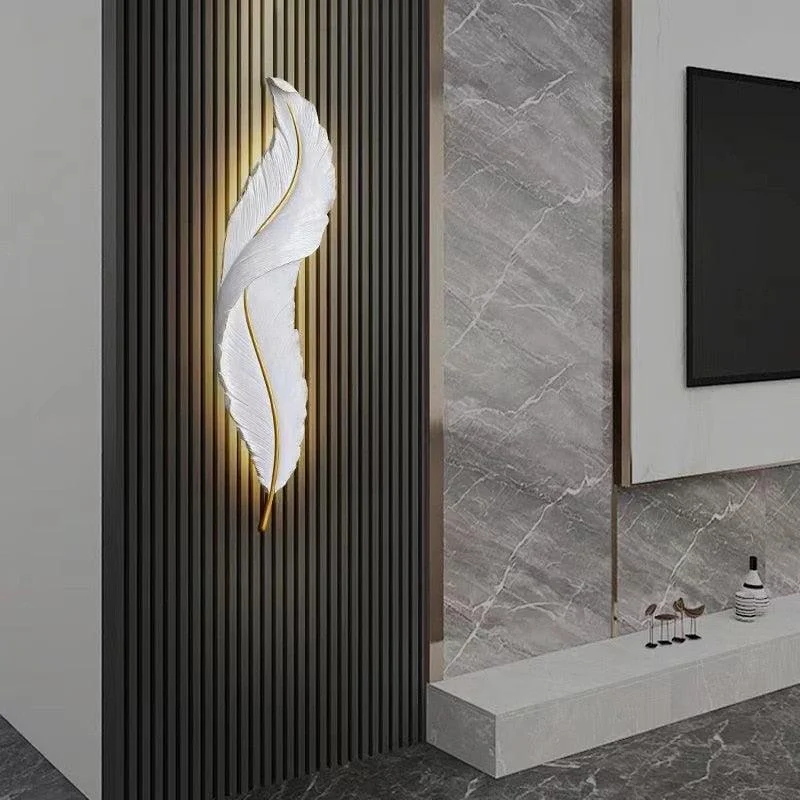 Homeko Golden Feather Wall Light -