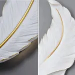 Homeko Golden Feather Wall Light