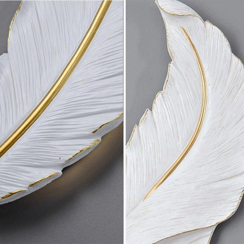 Homeko Golden Feather Wall Light -