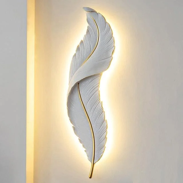 Homeko Golden Feather Wall Light -