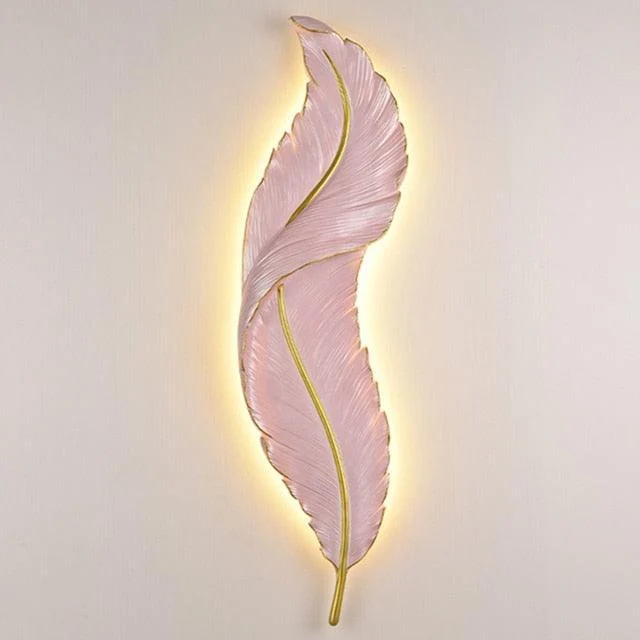 Homeko Golden Feather Wall Light -