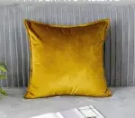 Homeko Golden Jacquard Pillow Covers